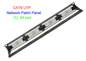 1U 19 καλώδιο 2U CAT5E του τοπικού LAN χαλκού ίντσας UTP επιτροπή μπαλωμάτων δικτύων 48 λιμένων RJ45 CAT6 24